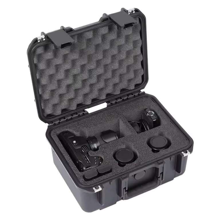 Precision cut foam insert for camera and lens storage