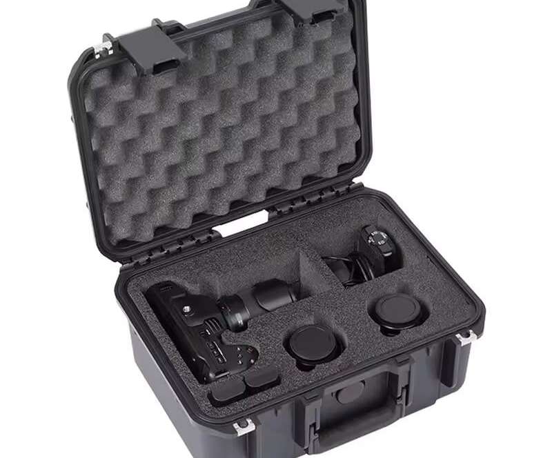 Precision cut foam insert for camera and lens storage