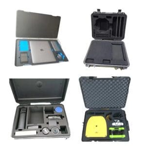 Foam insert for gaming console cases with accessories layout