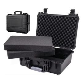 Custom foam inserts designed for Pelican, MAX, SKB, Nanuk, B&W, and Unicase hard cases to protect and organize equipment during storage and transport