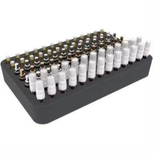 Foam insert tray for medical sample vials storage