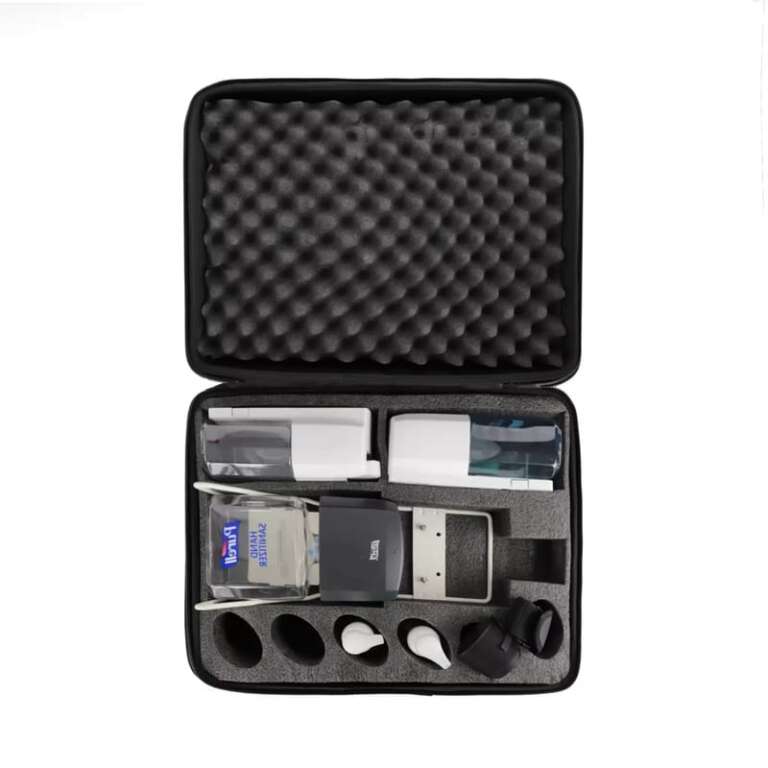 Foam insert for compact medical testing kit
