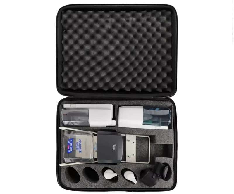 Foam insert for compact medical testing kit