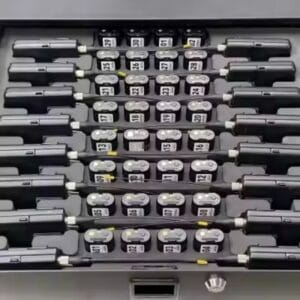 Precision-cut foam insert for multiple microphones in professional storage case