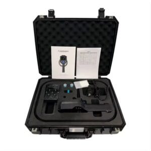 Custom foam case for professional audio kit with organized storage layout